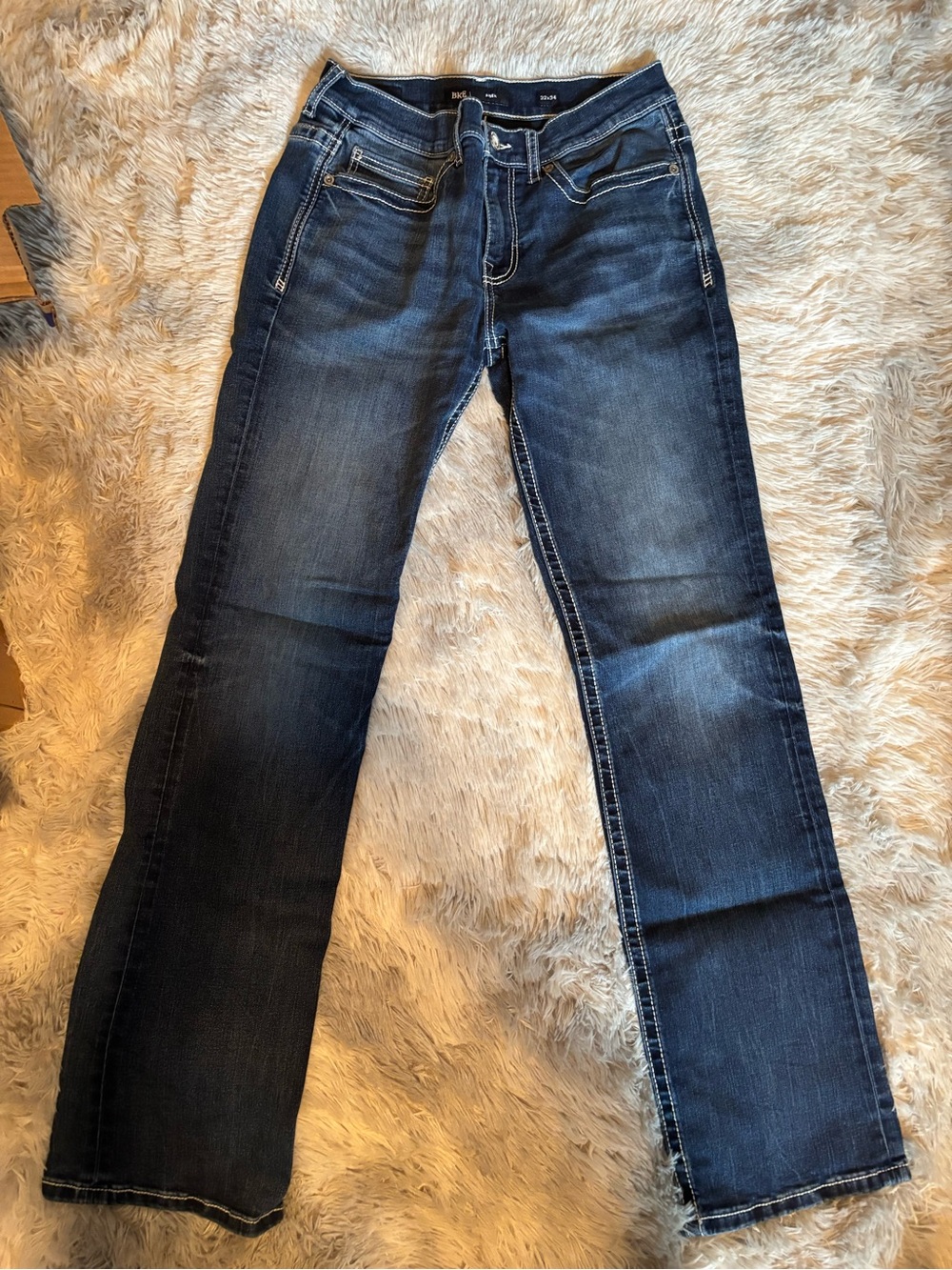 BKE Dark Blue Bootcut Jeans